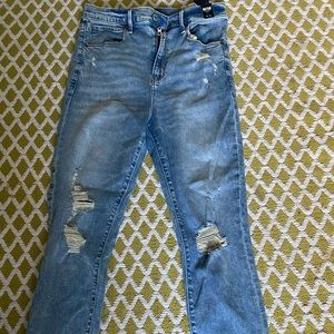 Abercrombie & Fitch ultra high rise super skinny ankle jeans